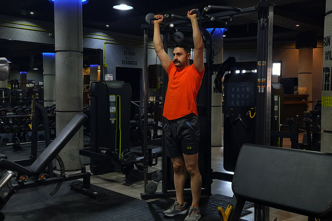 پرس سرشانه سیم کش