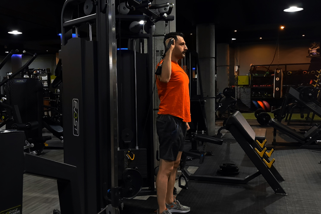 پرس سرشانه سیم کش تک