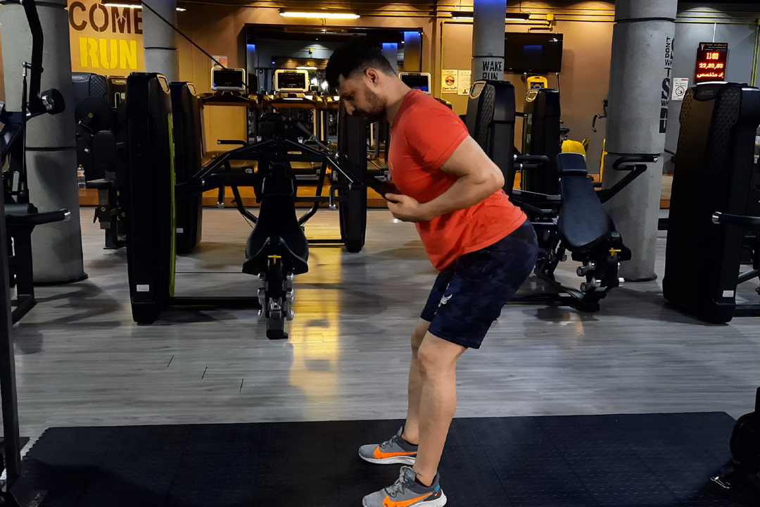 زیربغل قایقی سیم کش طنابی از بالا خم